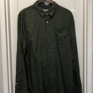 Men’s Olive green button up